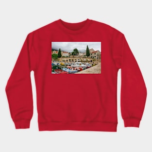 Bol Harbour, Brac Island, Croatia Crewneck Sweatshirt